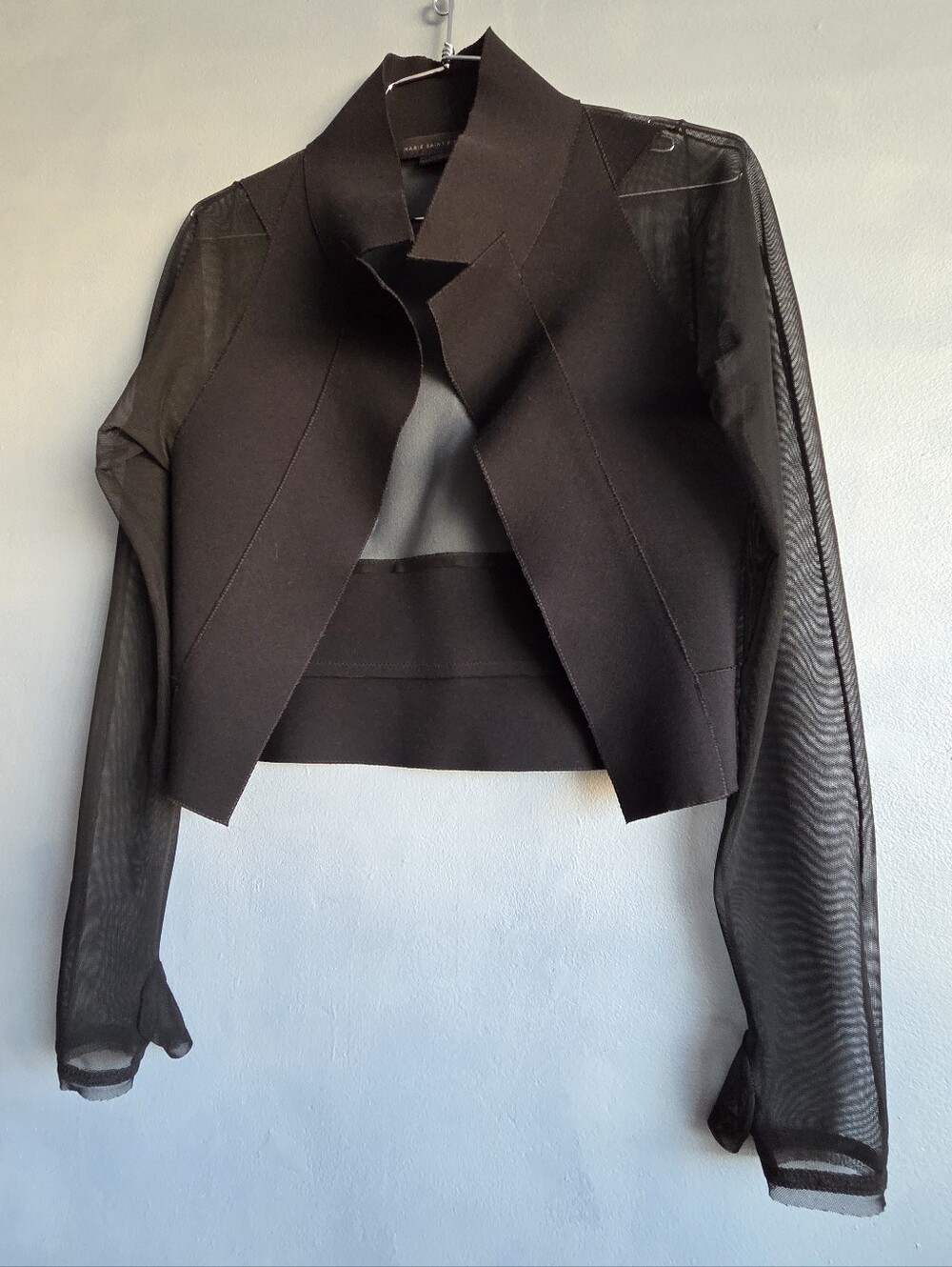 MARIE SAINT PIERRE BLACK BOLERO JACKET, SIZE US SMALL, NWOT